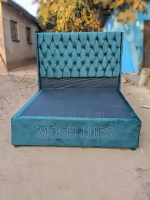 Green Velvet Bedroom Bed