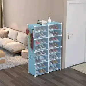 2 Colum Plastic Shoes Rack