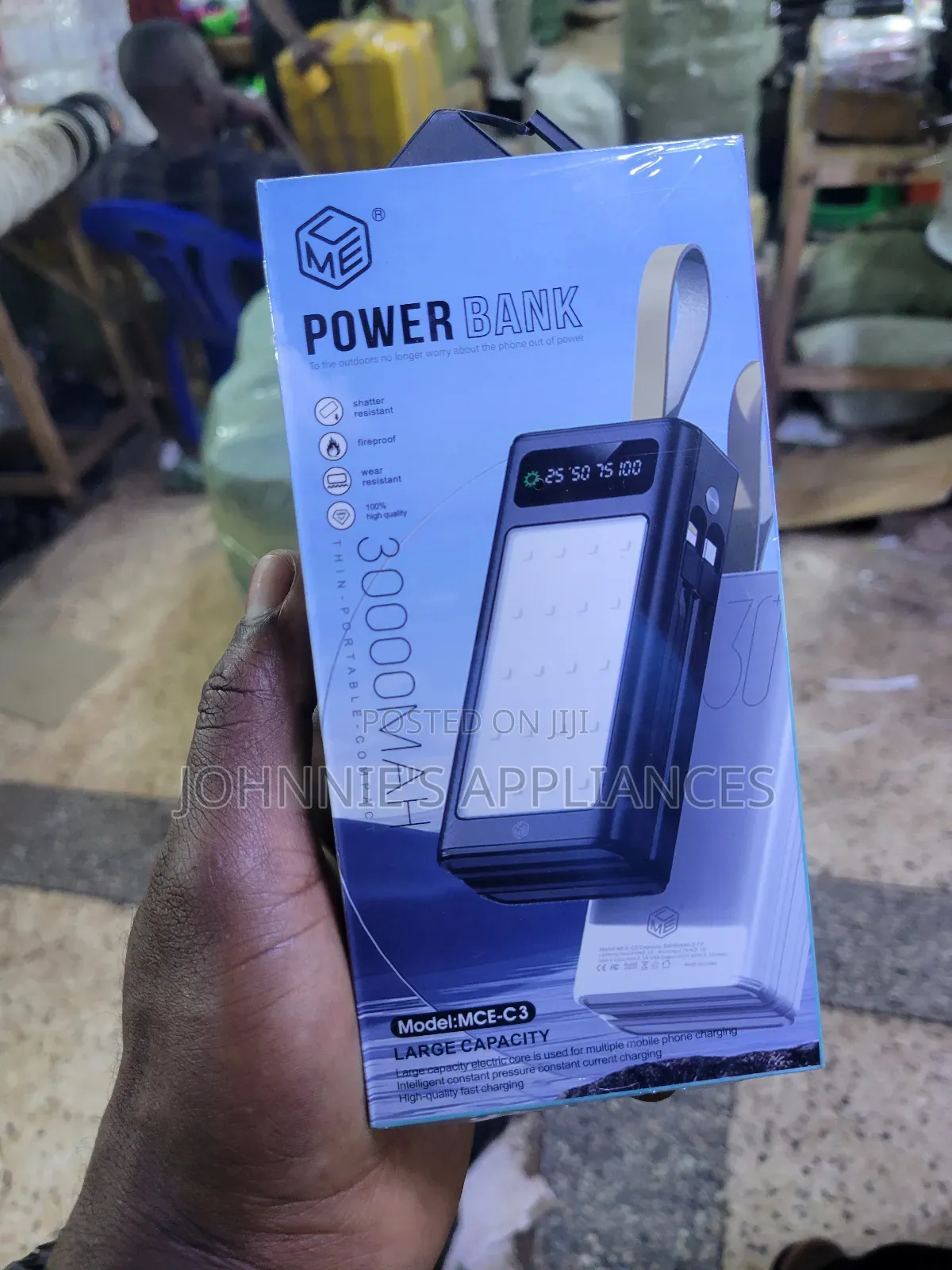 McE-C3 30000mah Portable Power Bank With Led Display – Large Capacity