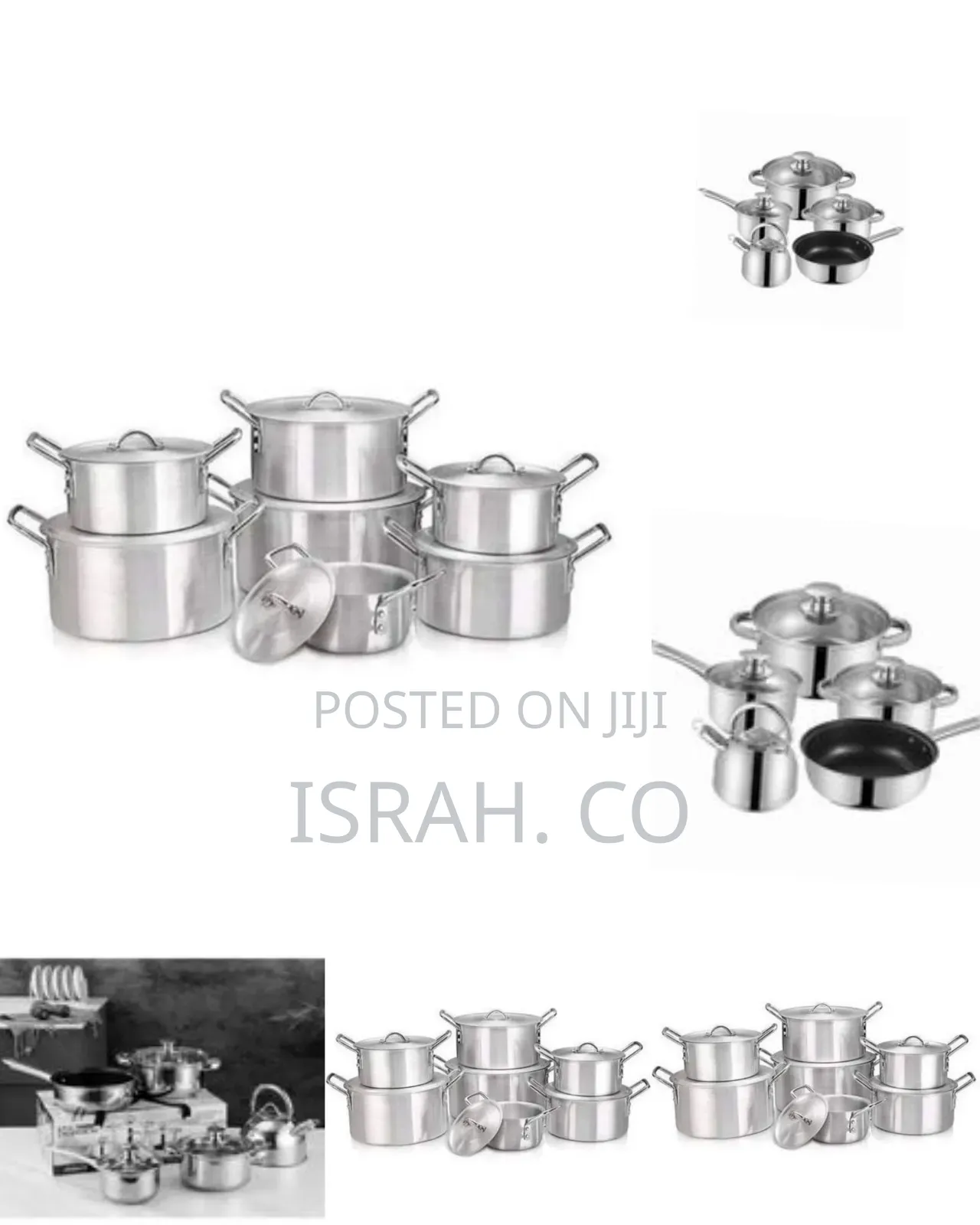 14 Pieces of Stainless Steel Saucepans Cookware Pots