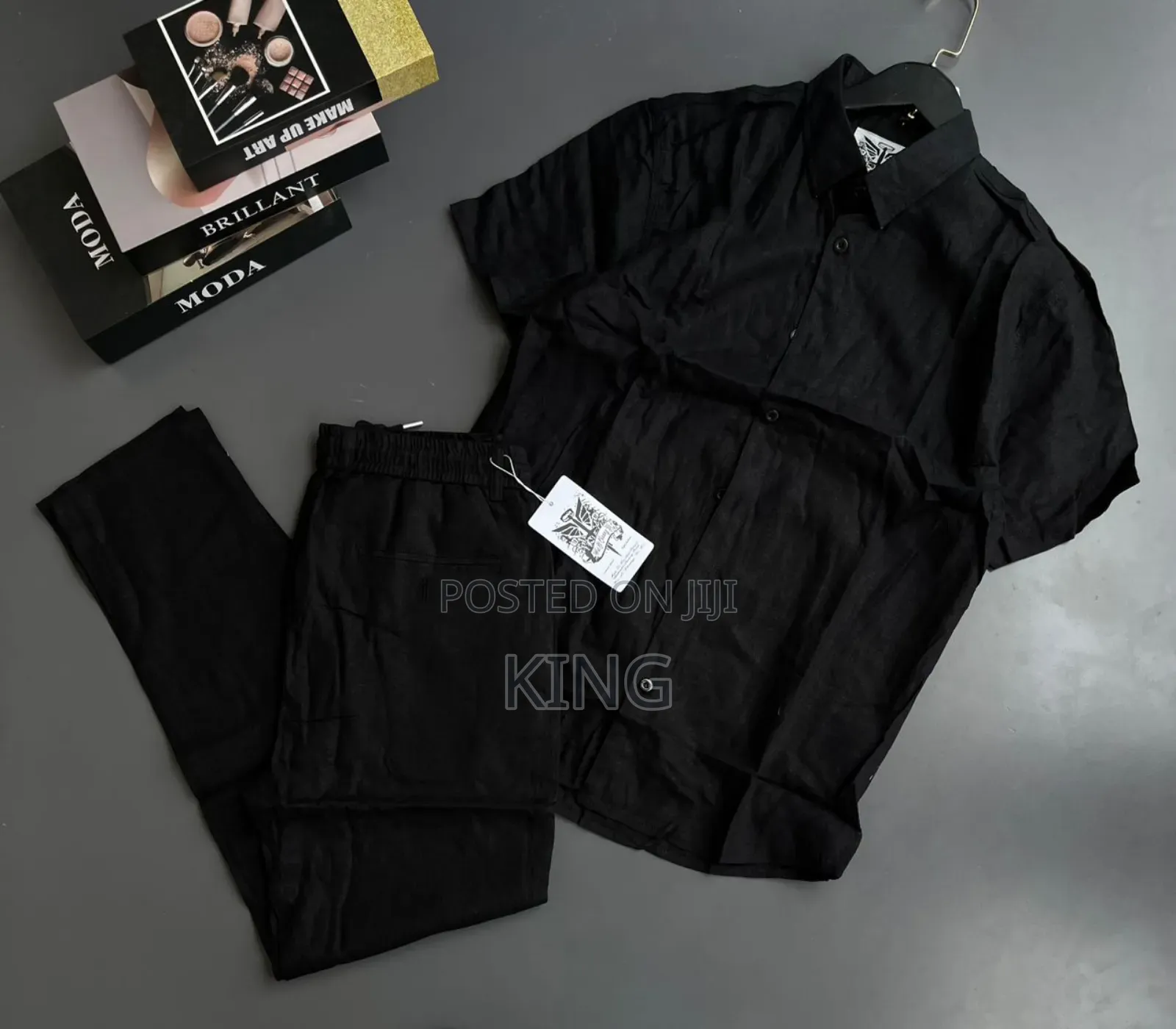 Men's Linen Casual Shirts and Matching Trouser. Linen Two-Piece