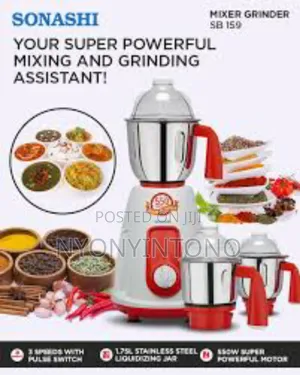 Sonashi 3 in 1 Mixer Grinder 750wsb190n