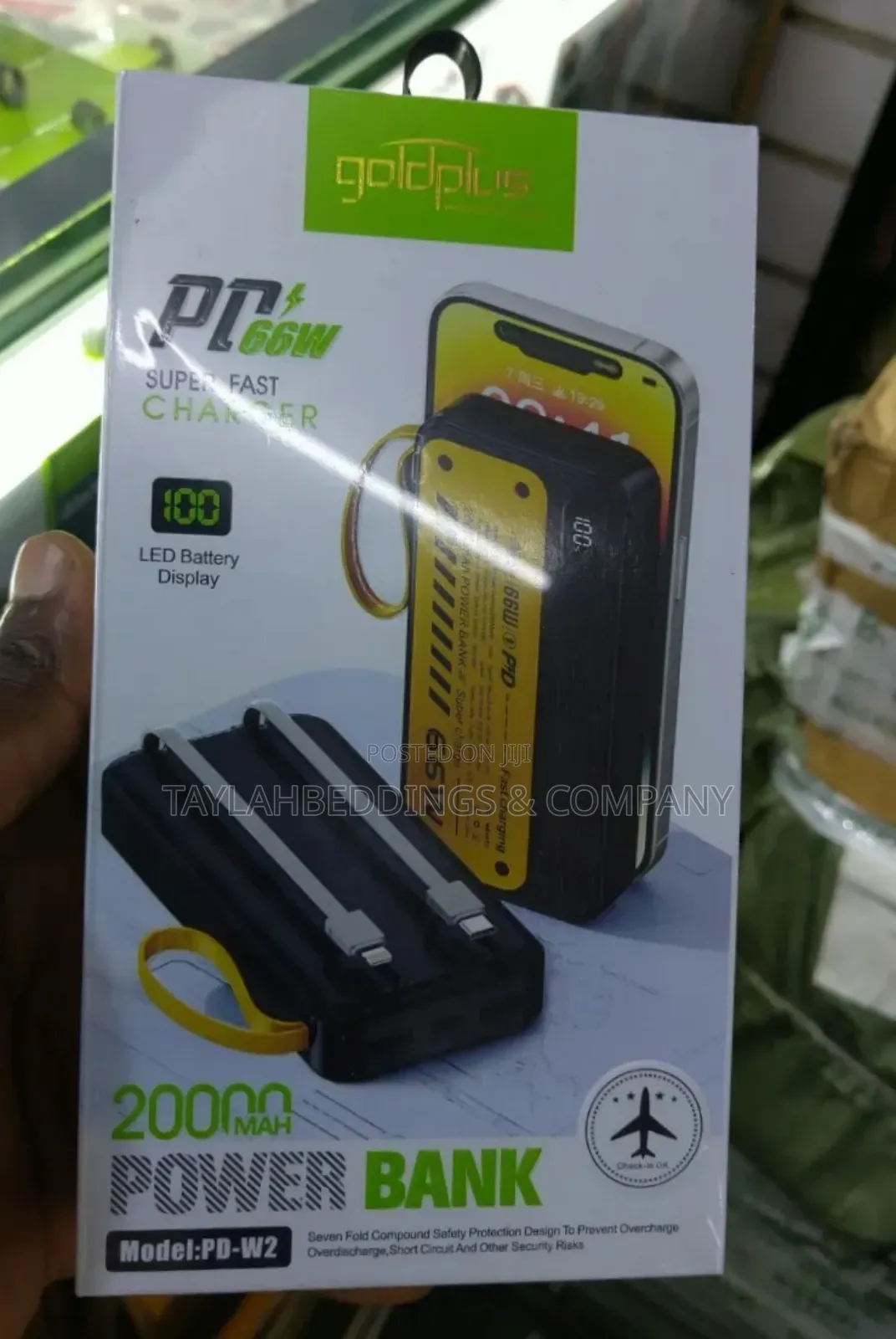20000mah Powerbank Superfast Charging 66w Compatible With All Devices
