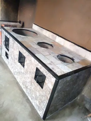 One Slot Firewood And Two Slots Charcoal Stove