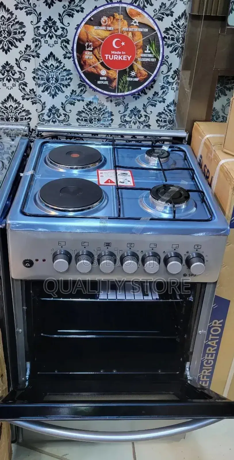 SPJ 2+2 Free Standing Cooker 50x50