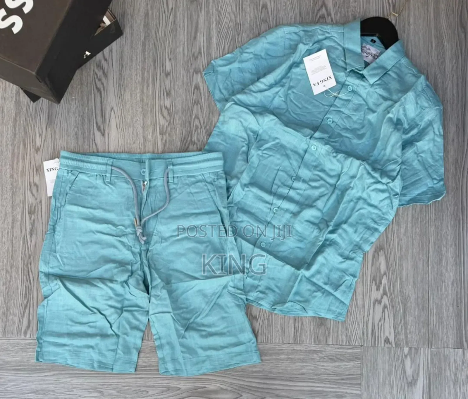 Light Wear Linen Two-Piece Set.