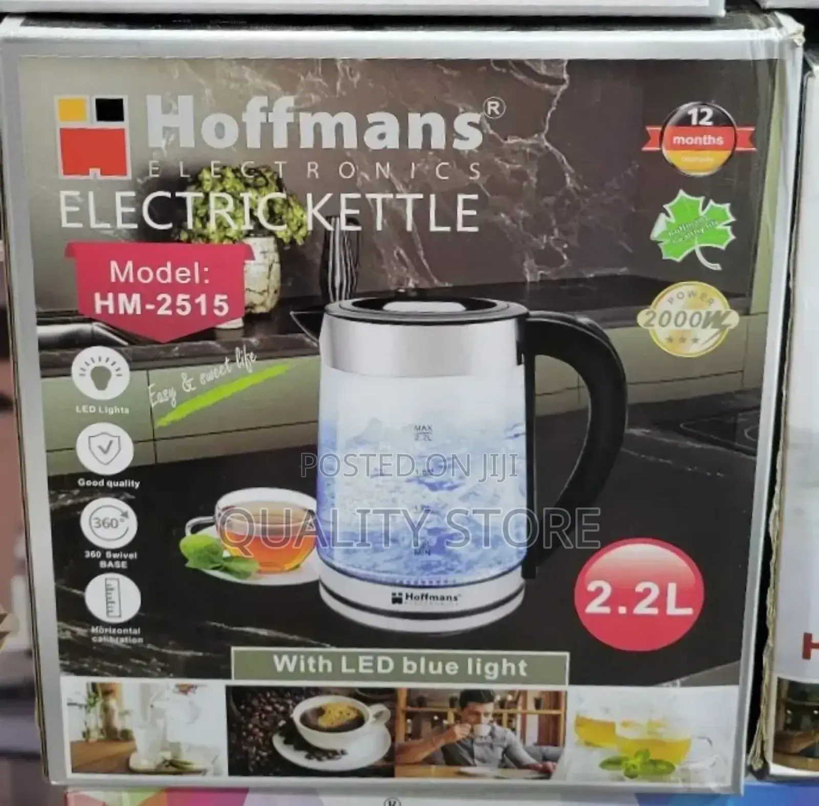 Hoffmans Electric Kettle Hm-2515 2.2l