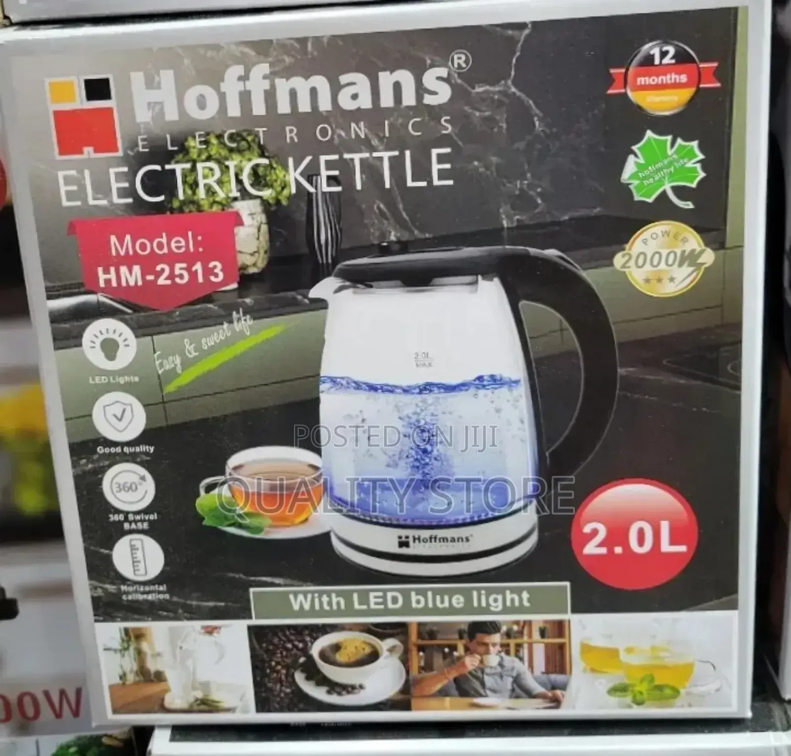 Hoffmans Electric Kettle 2.0l Hm-2513