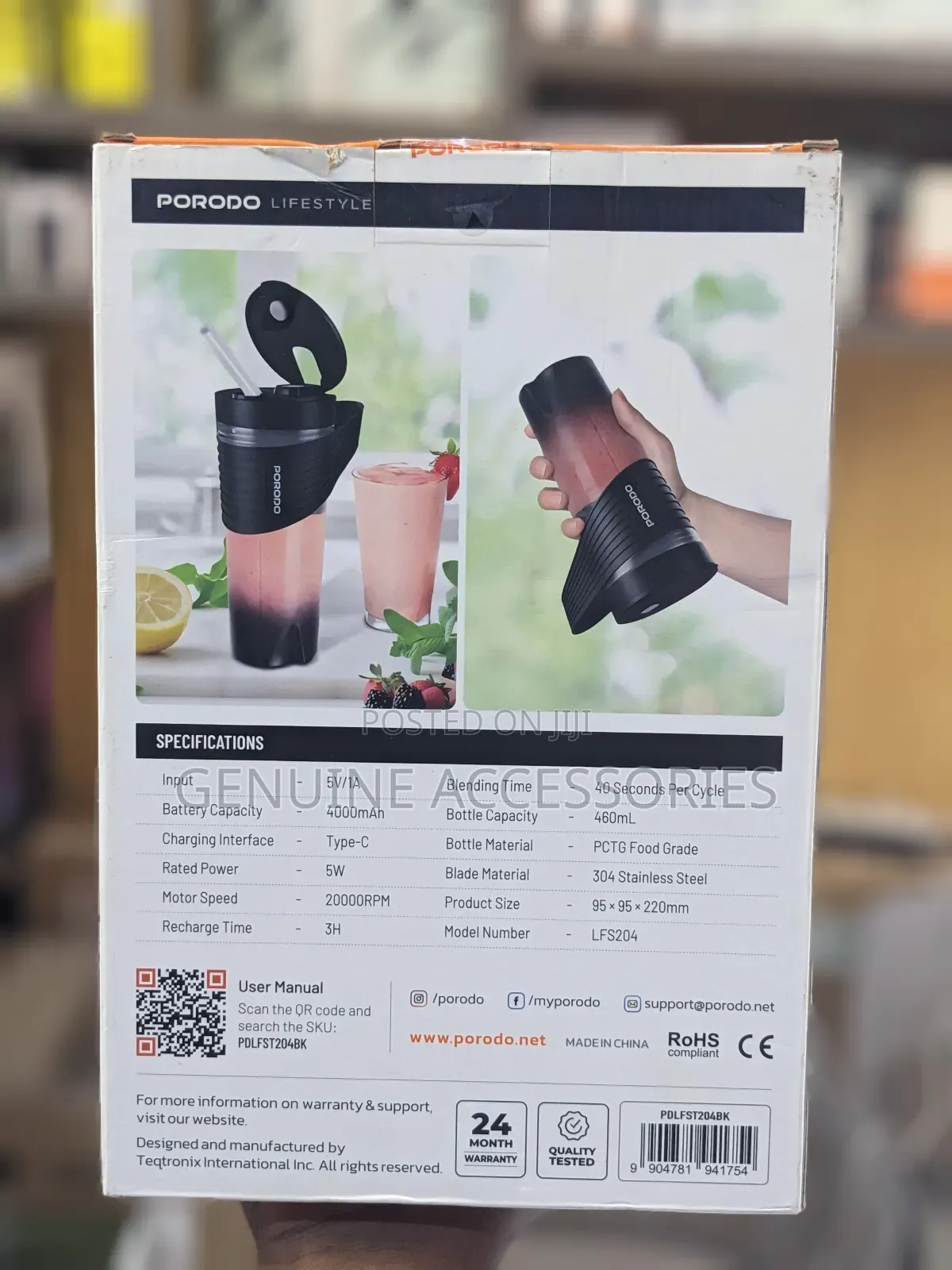 Porodo Fresh Mix Portable Blender