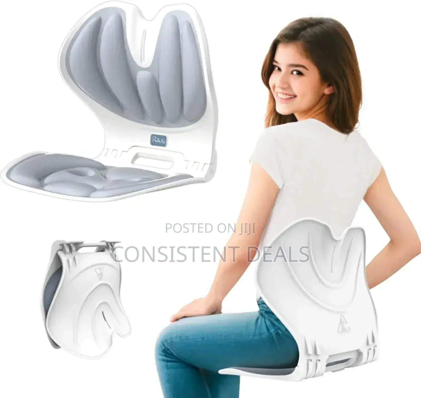 Lumbar Back Support Chair, Ergonomic Curve For Posture Correction