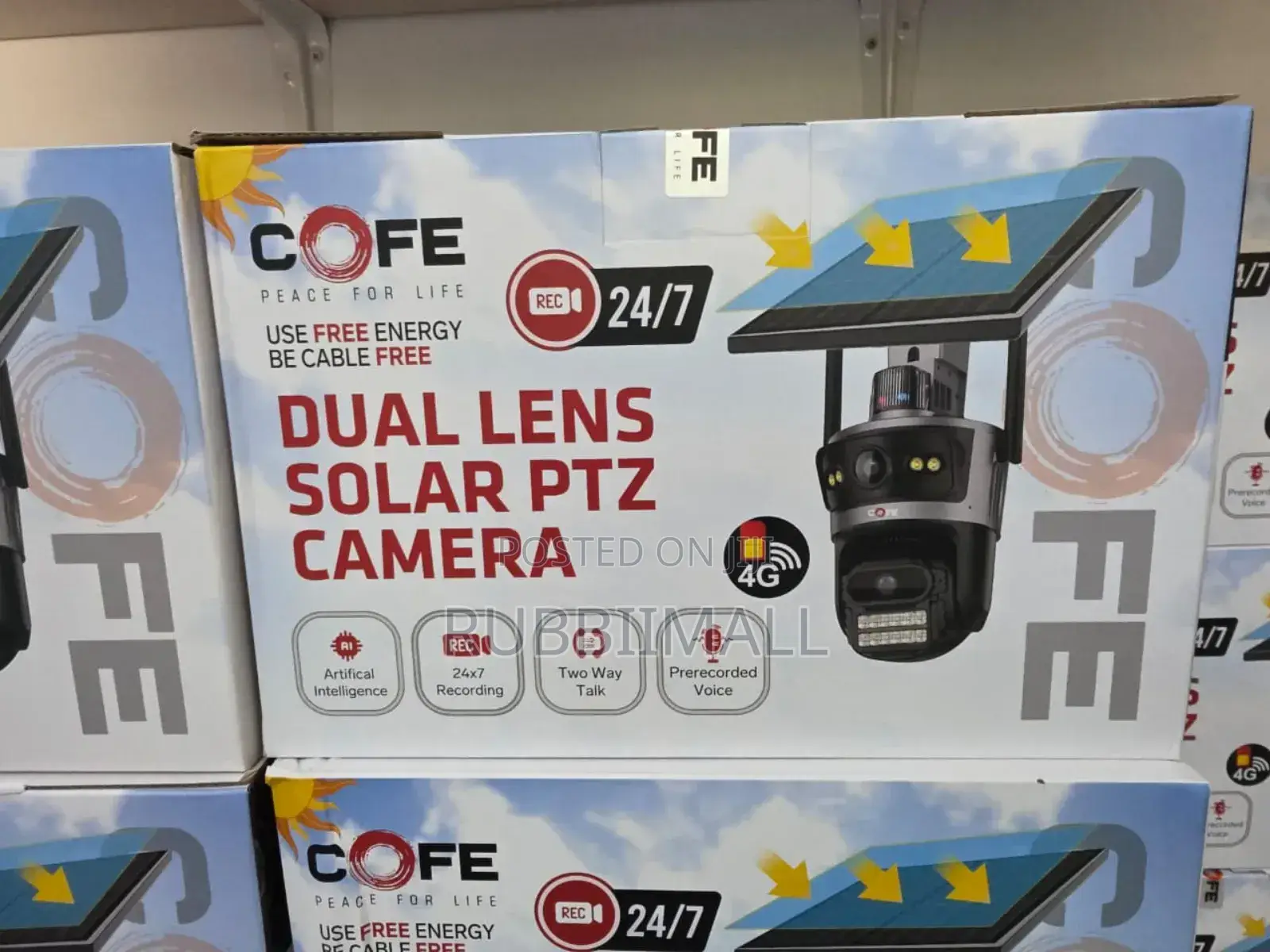 Dual Len Solar Camera 4g 24/7