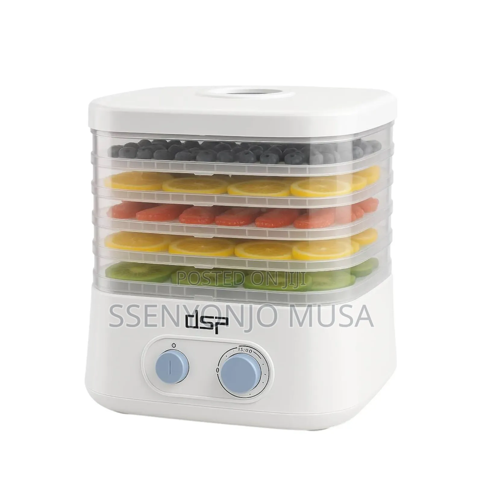 DSP 5-Tier Food Dehydrator Fruit Vegetable Dryer With Adjustable