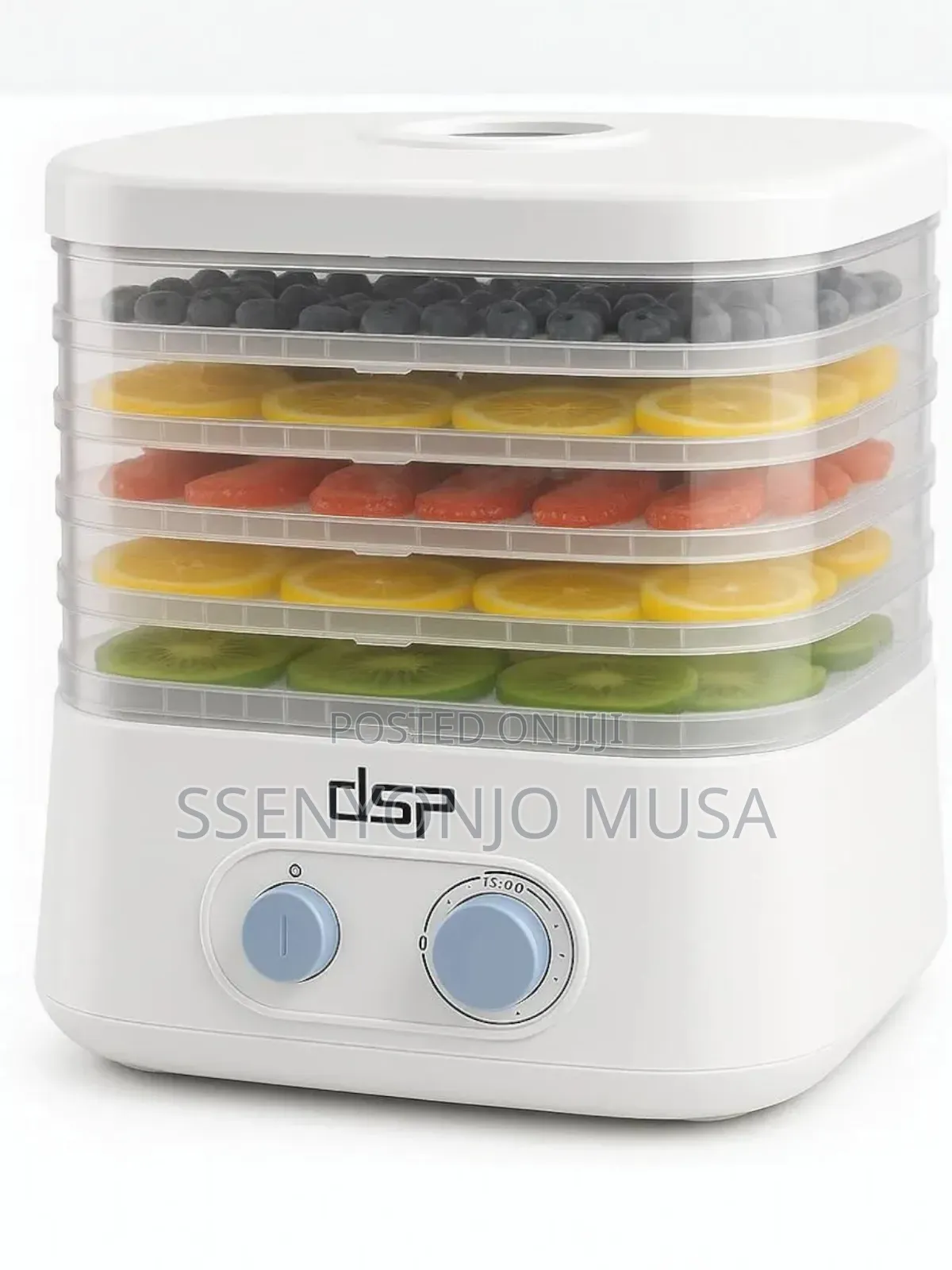 DSP 5-Tier Food Dehydrator Fruit Vegetable Dryer With Adjustable