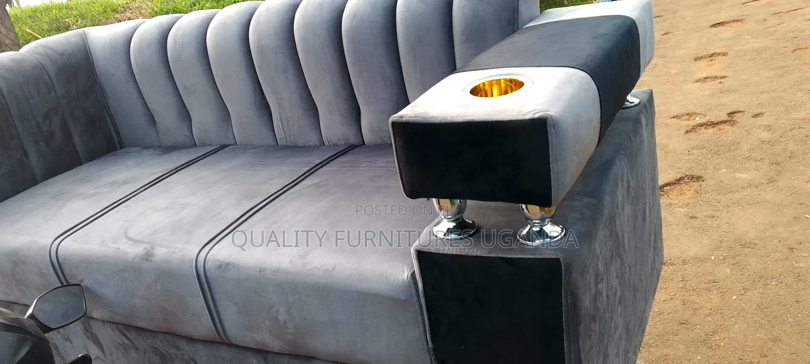 High Density Fabric 3 Seater Sofa