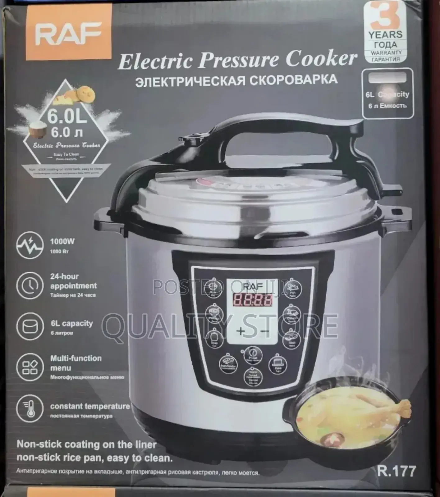 Raf Pressure Cooker 6 L R.177