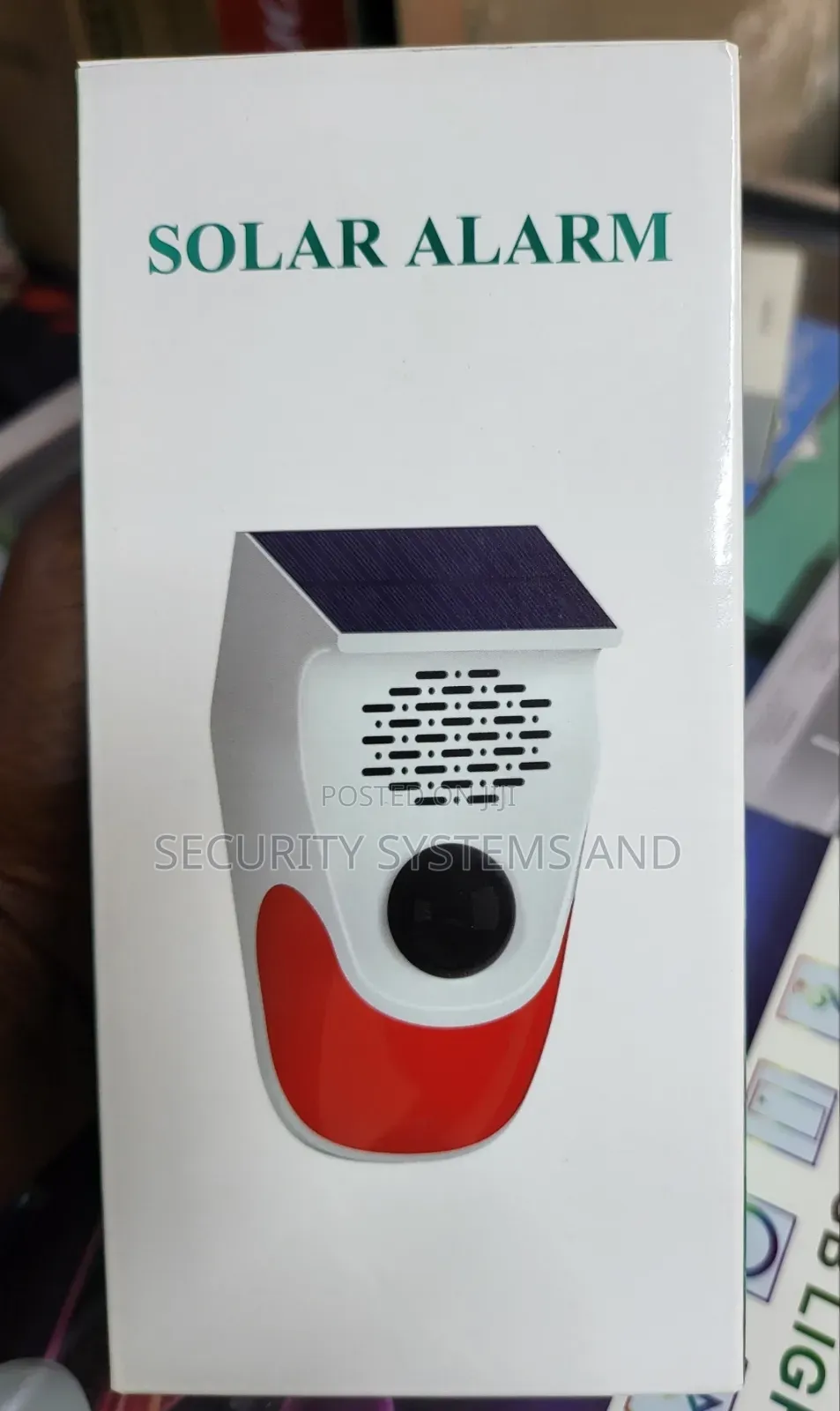 Solar Motion Sensor Alarm With Remote- Waterproof And Loud Alarm