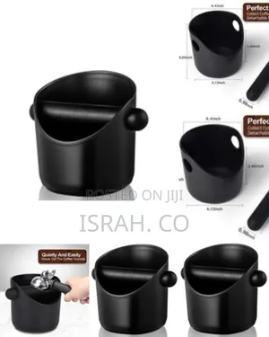 Espresso Knock Box, 4.4 Inch Coffee Knock Box Espresso Dump Bin For
