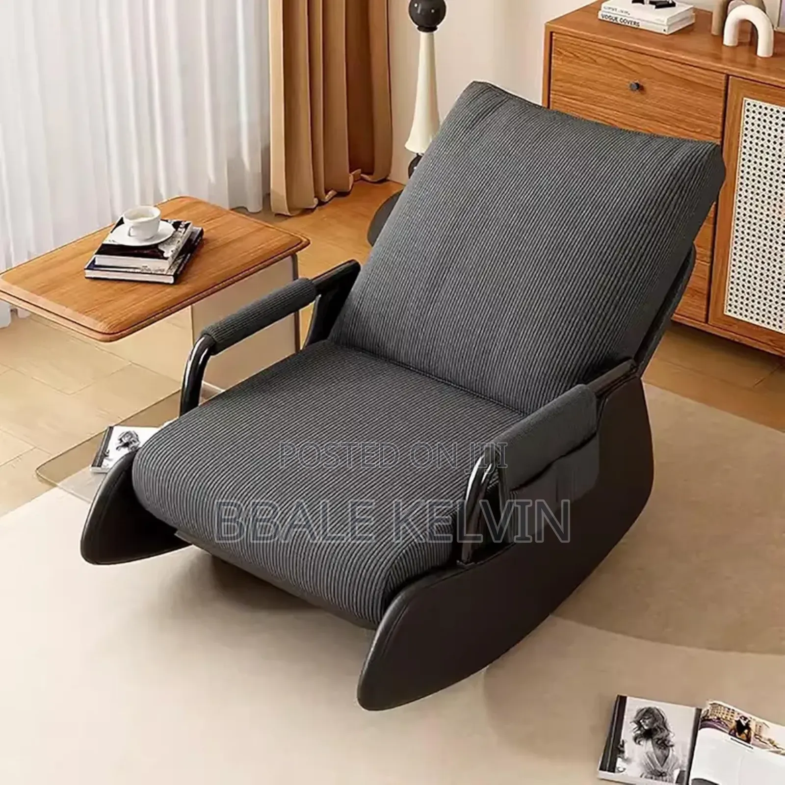 Comfy Nursing Rocking Chair With Sleeper Design
