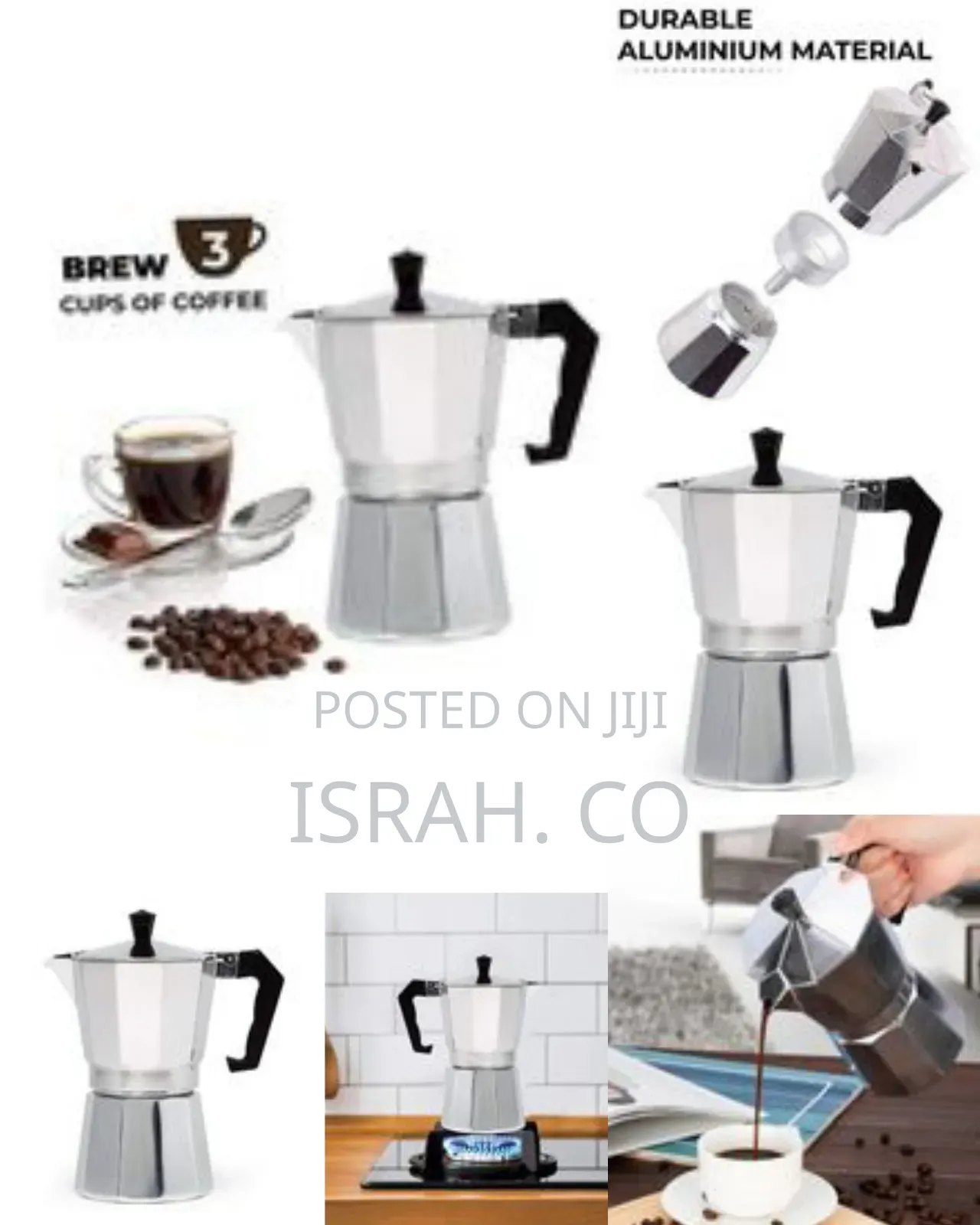 Coffee Maker Moka Pot Topexpresso Latte Stove Percolator 3 Cups 150ml