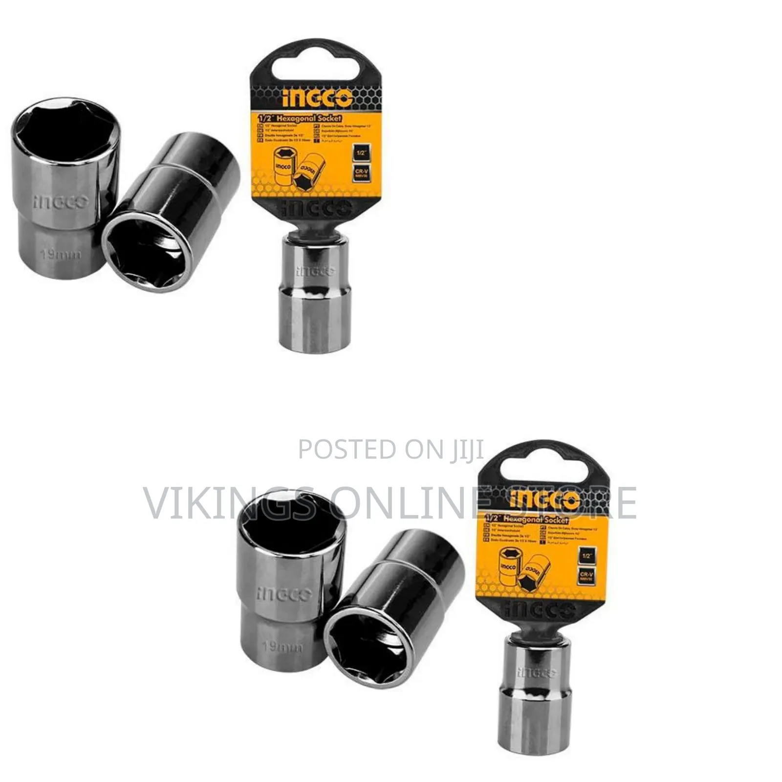 Ingco Hhast12151 - 1/2" Hexagonal Socket - Orange