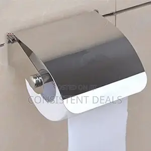 Durable Stainless Steel Toilet Roll Holder With Cover