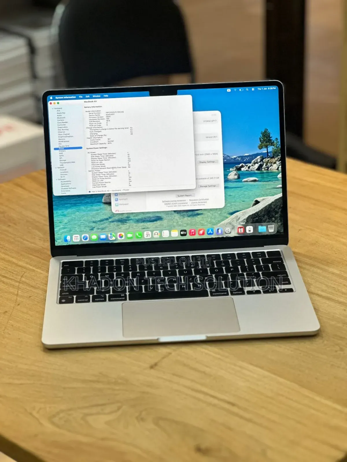Laptop Apple MacBook Air 2022 M2 8GB Intel Core M2 SSD 256GB