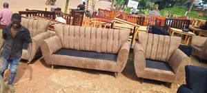 Brown Colored 5 Sitter Sofa Set