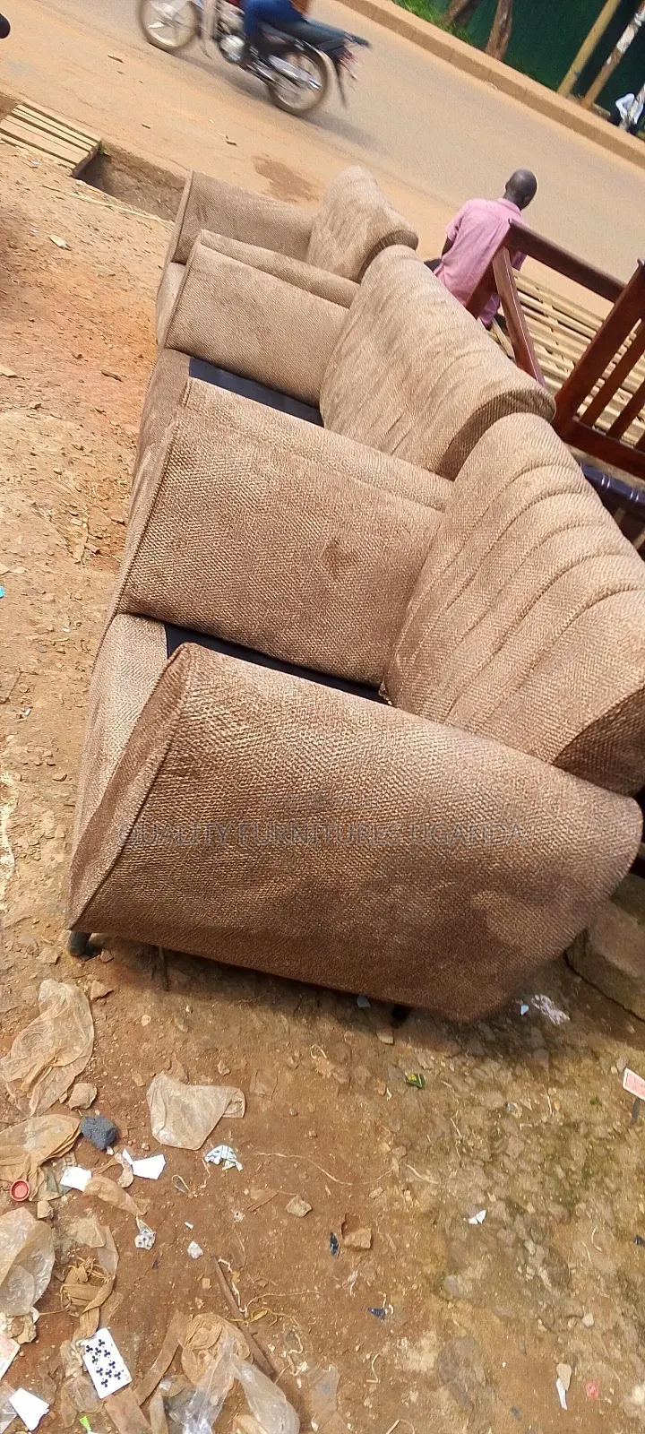 Brown Colored 5 Sitter Sofa Set