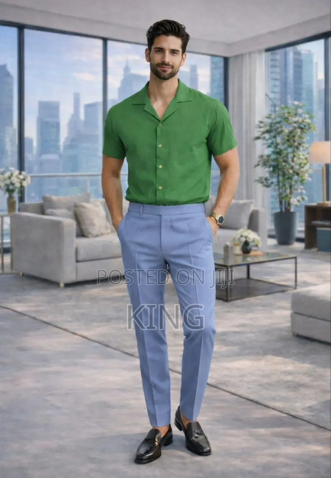 Relaxed Fit Shirt and Gentle Pants Set