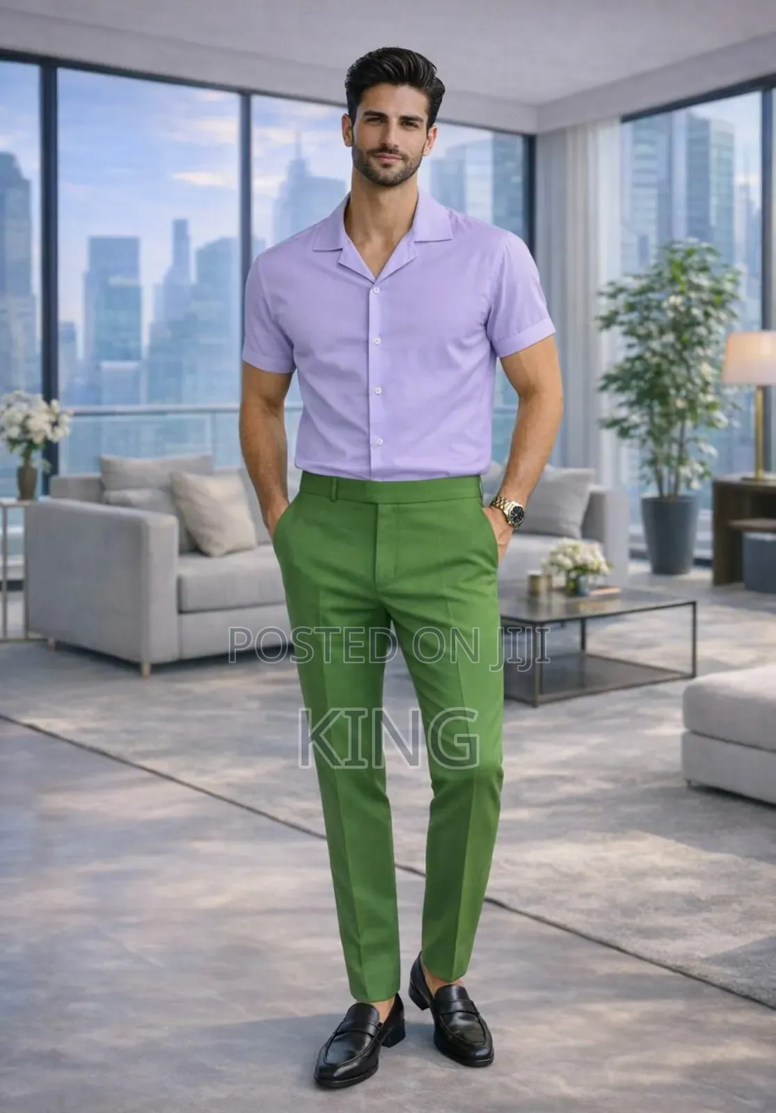 Relaxed Fit Shirt and Gentle Pants Set
