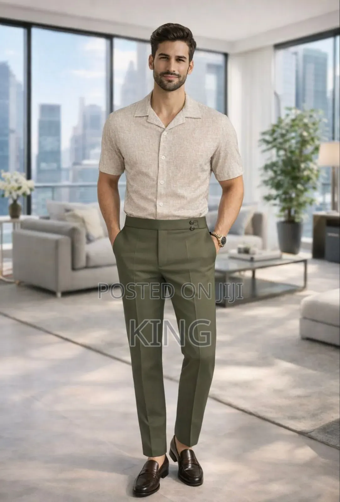 Street Style Shirt and Gentle Pants Set