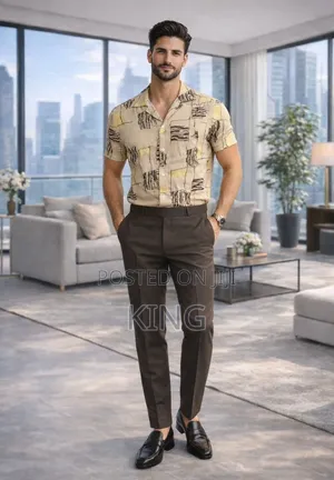 Street Style Shirt and Gentle Pants Set