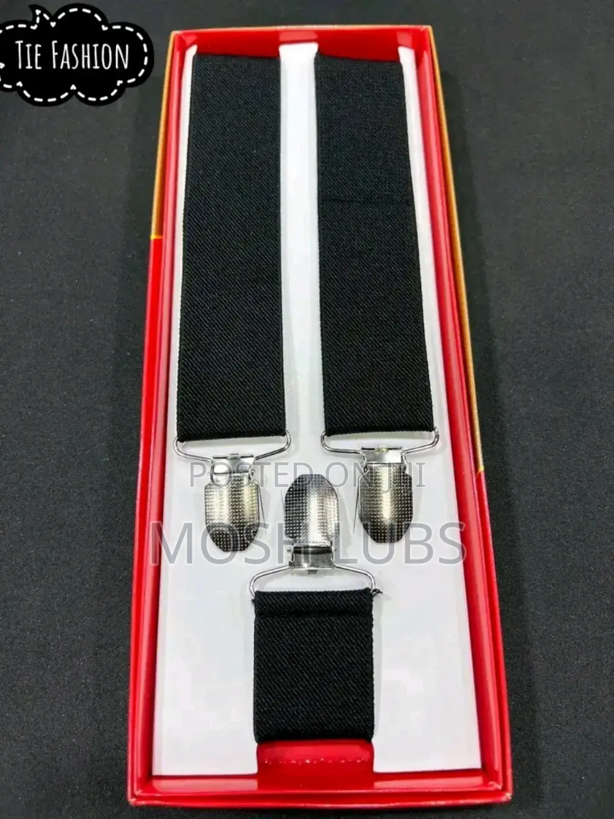 New Mens Belt Clip Suspenders