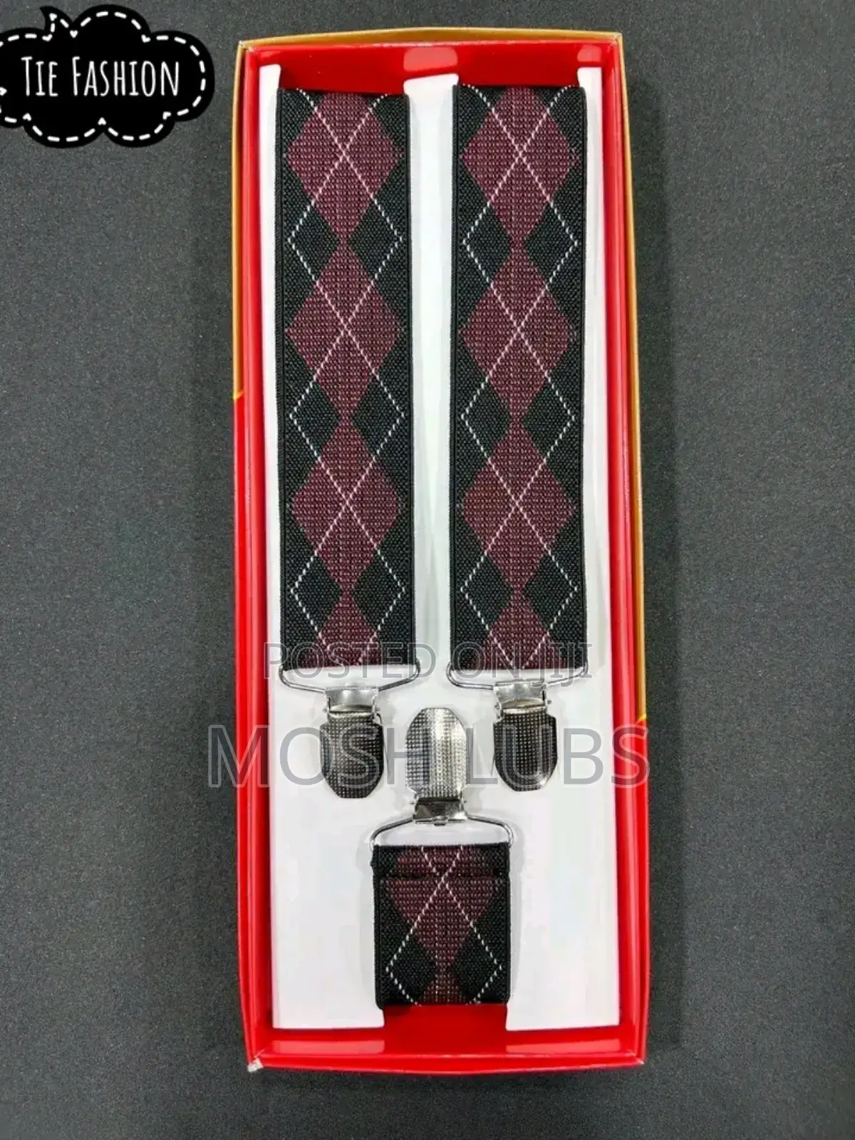 New Mens Belt Clip Suspenders