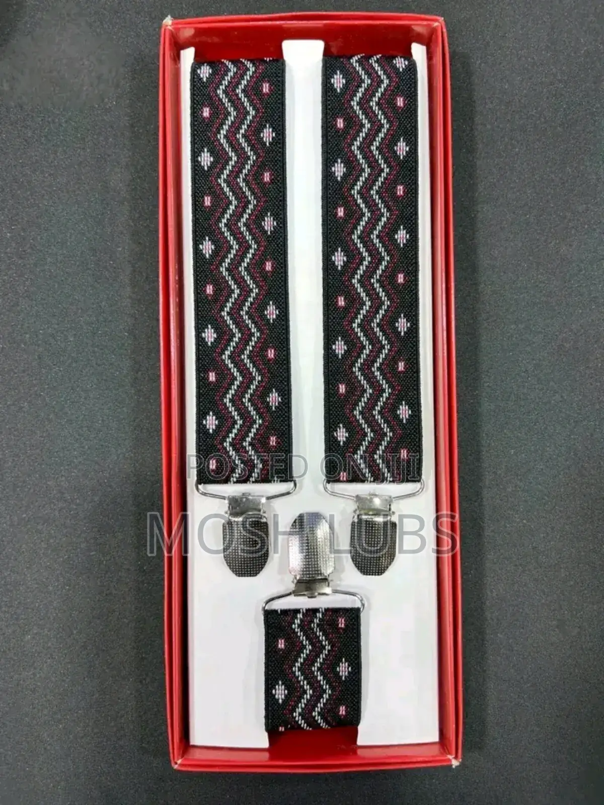 New Mens Belt Clip Suspenders