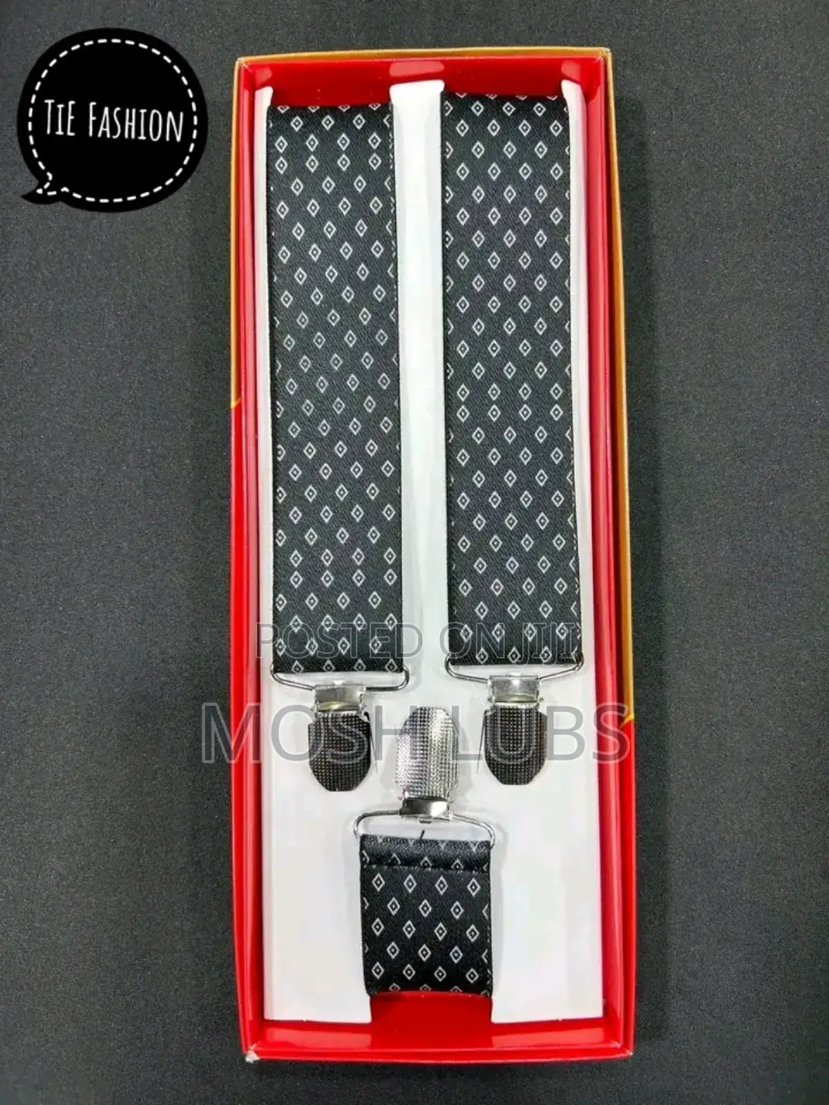 New Mens Belt Clip Suspenders