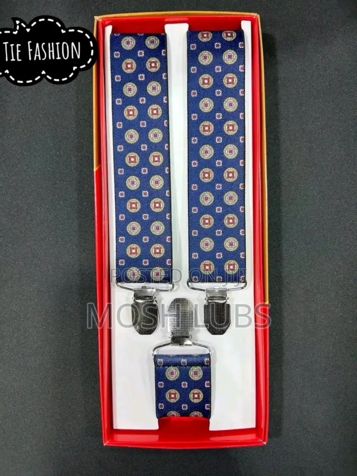 New Mens Belt Clip Suspenders