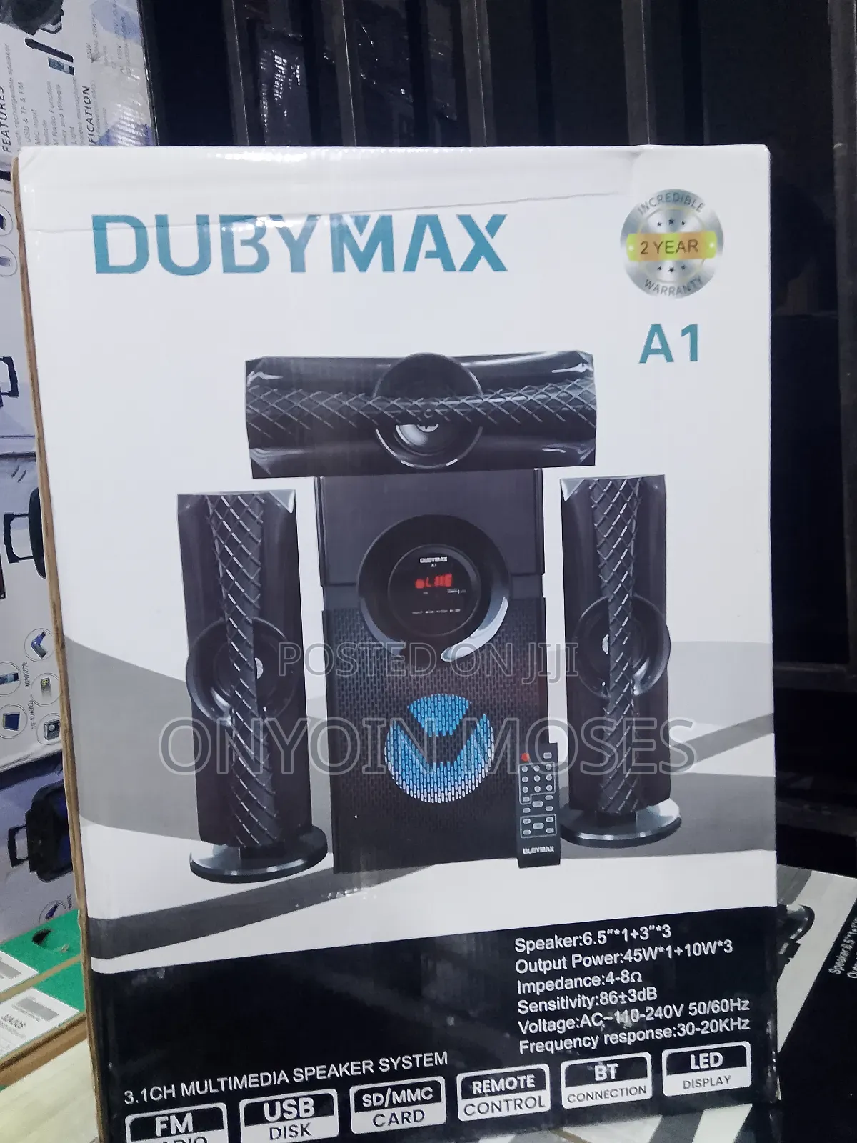 Brand New 3.1 Dubymax Digital Multimedia Subwoofer