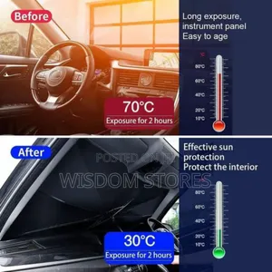 Nc Car Windshield Sun Shade Foldable Car Sun Umbrella