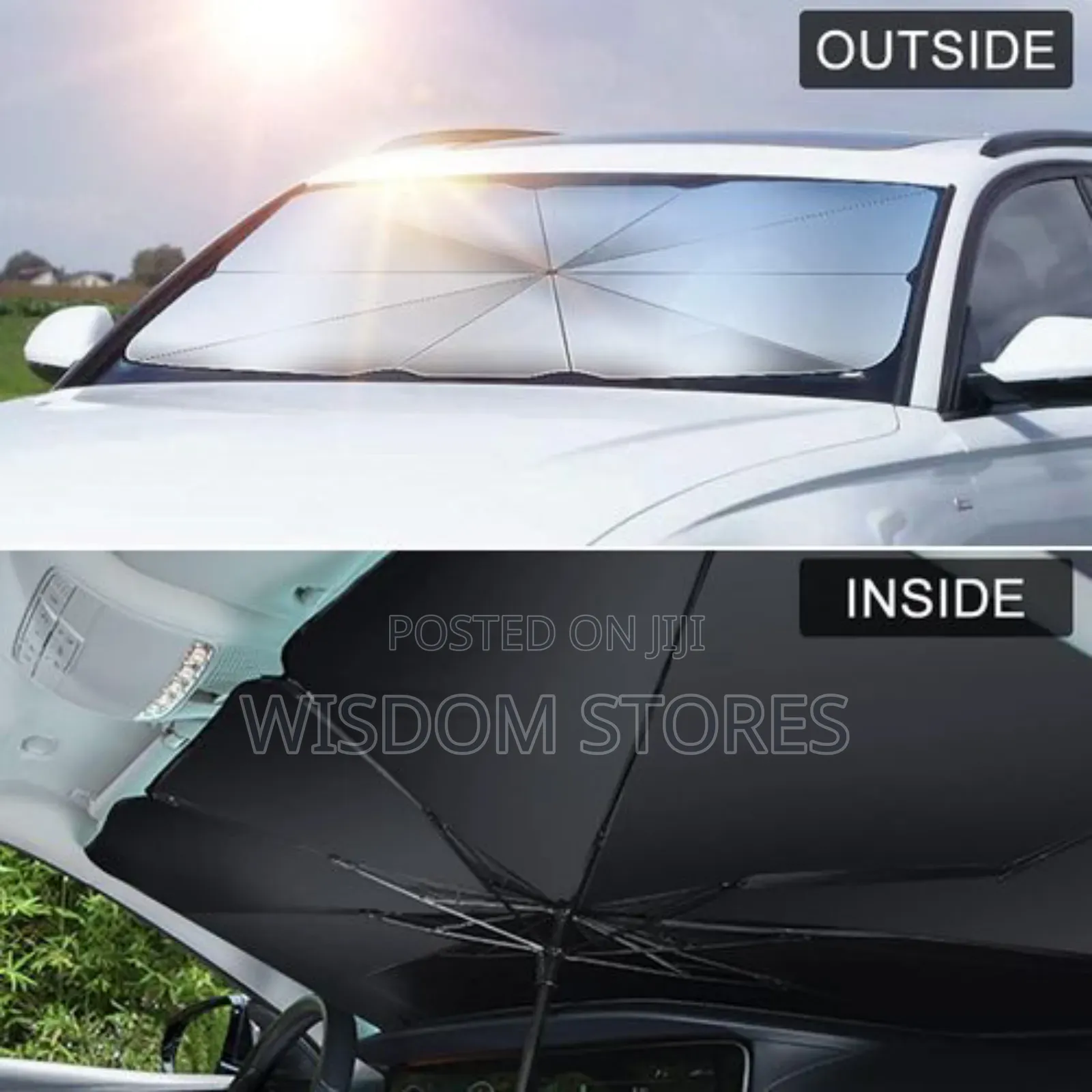 Nc Car Windshield Sun Shade Foldable Car Sun Umbrella