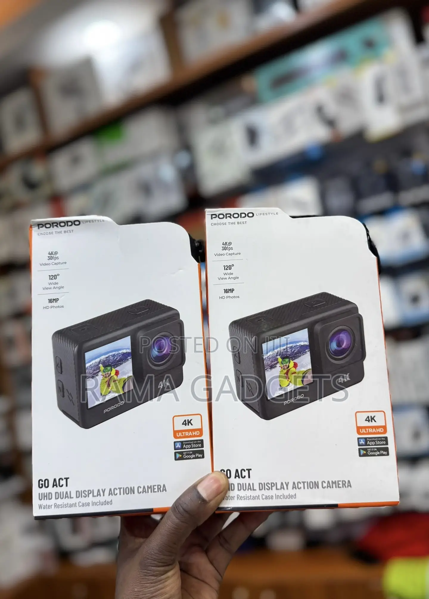 Porodo Lifestyle Waterproof Action Camera (Model: Pd-4kacam)