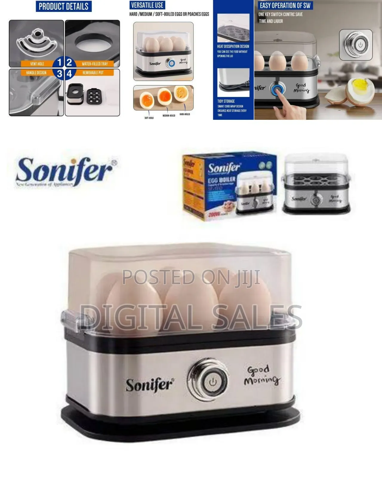 Efficient Stainless Steel Electric Egg Boiler