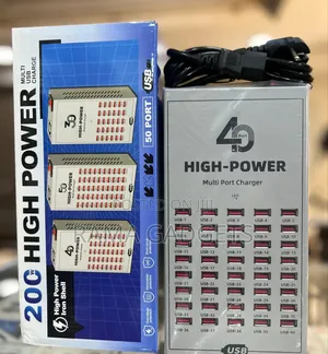 Multi-port Usb Charging Station, Specifically A 40-port