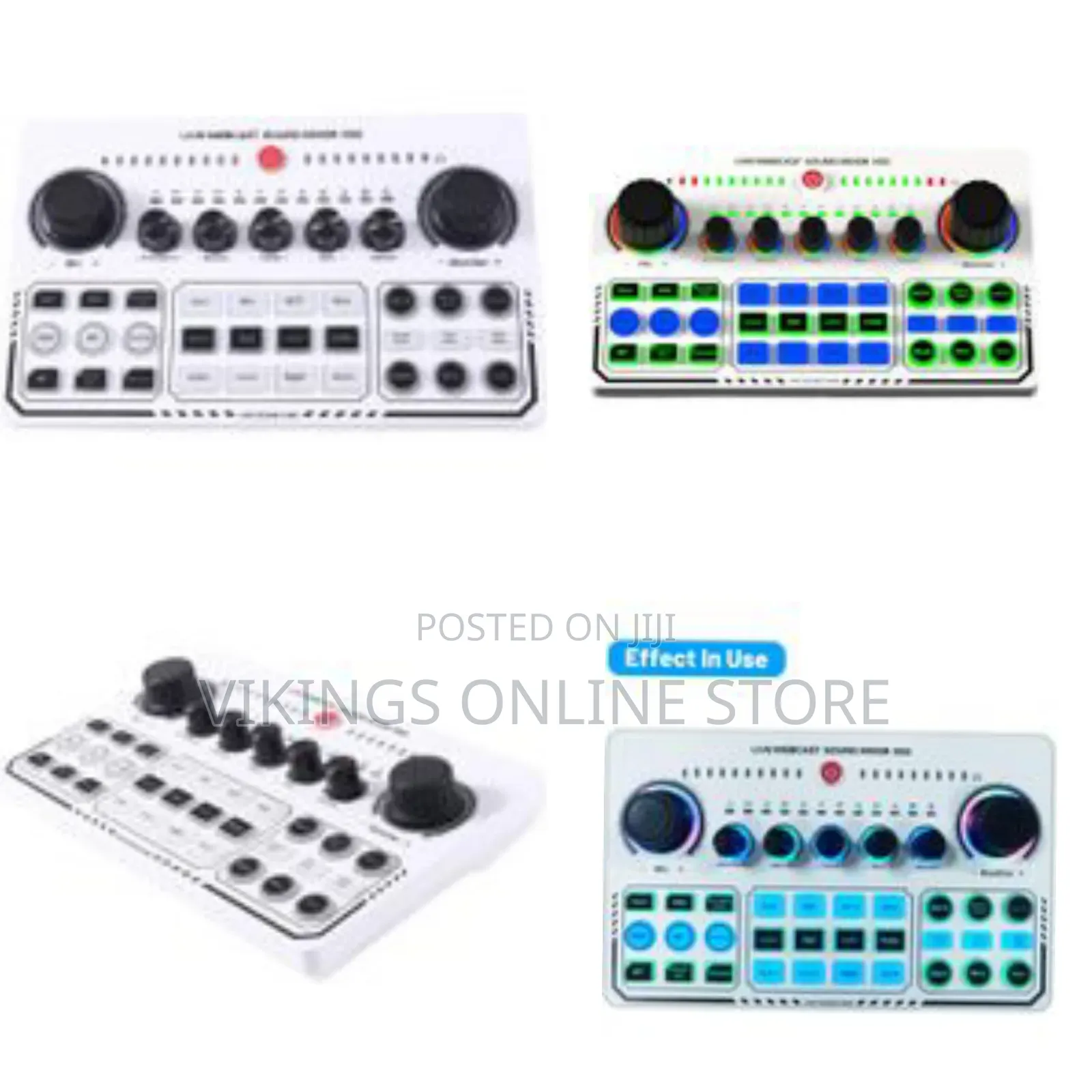 Professional Portable Mixer Recording Studio Live Sound Card Knob