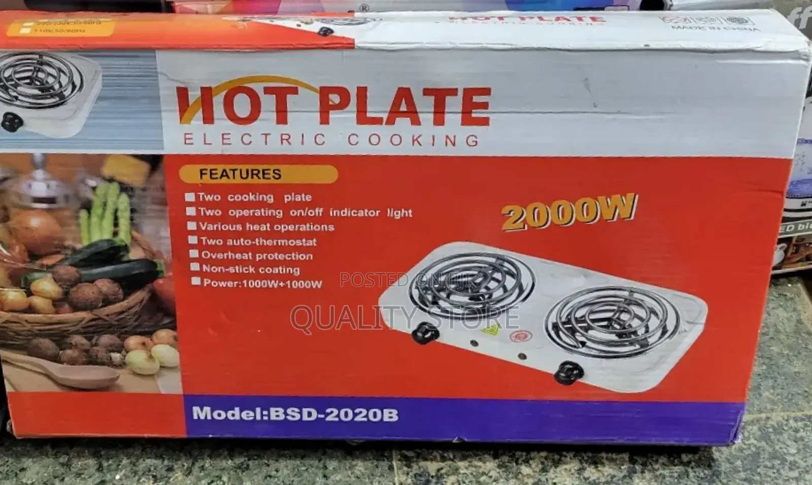 Electric Hot Plate Double Cooker
