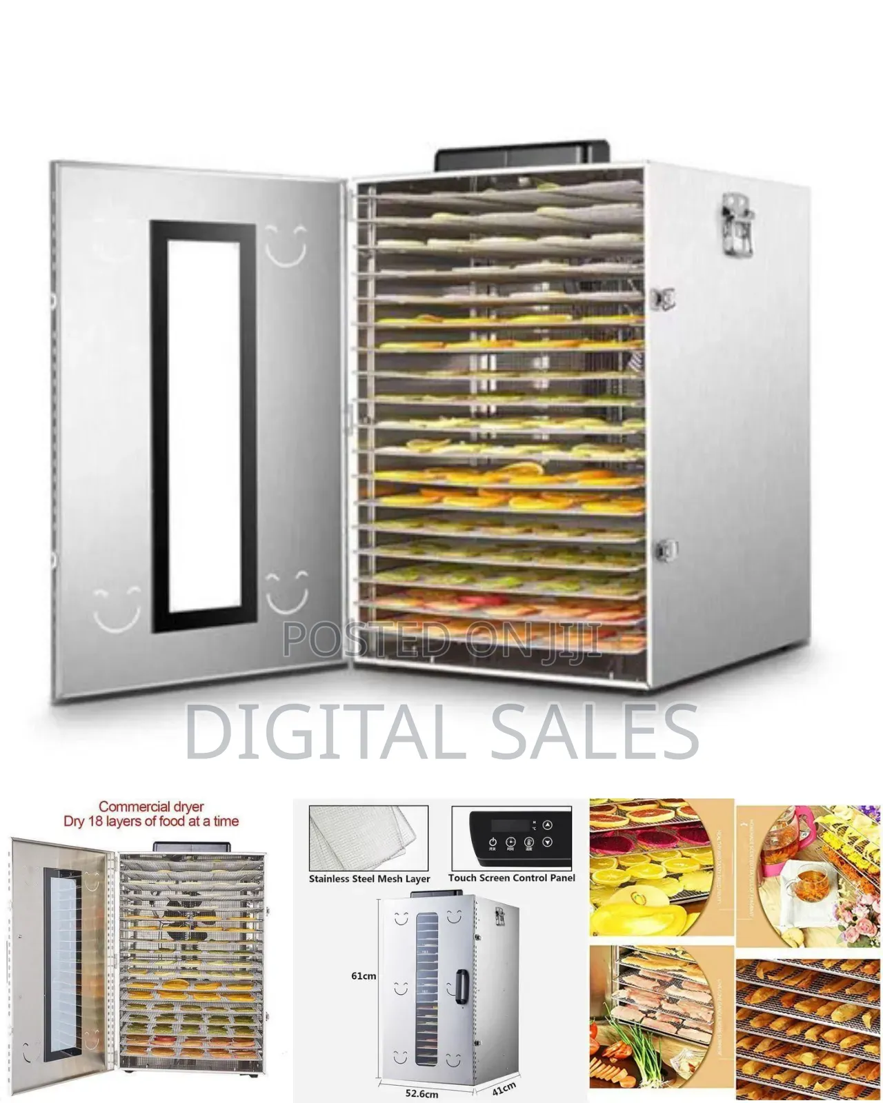 Professional Grade Stainless Steel Food Dehydrator