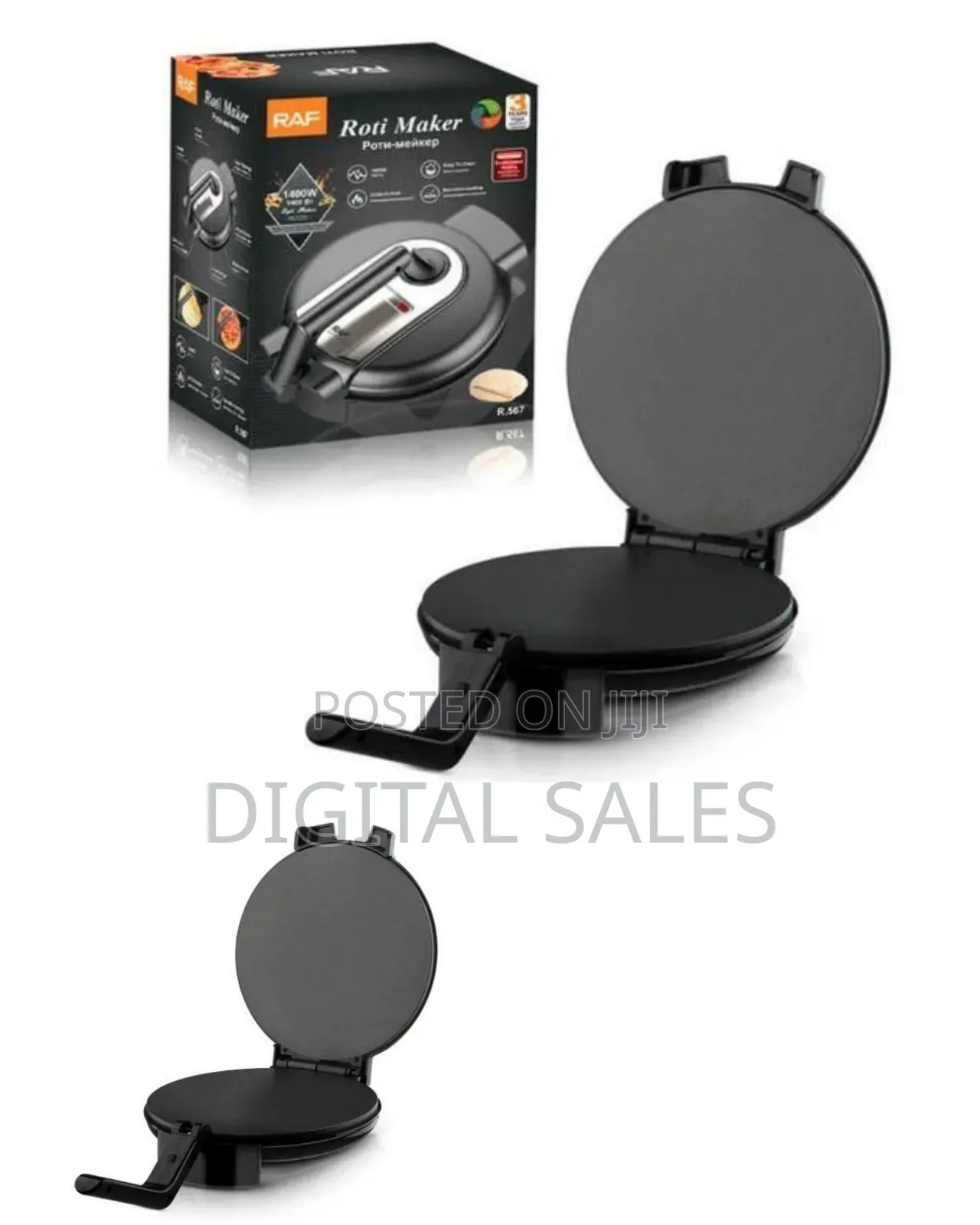 Raf Non-Stick Electric Crepe Tortilla Maker