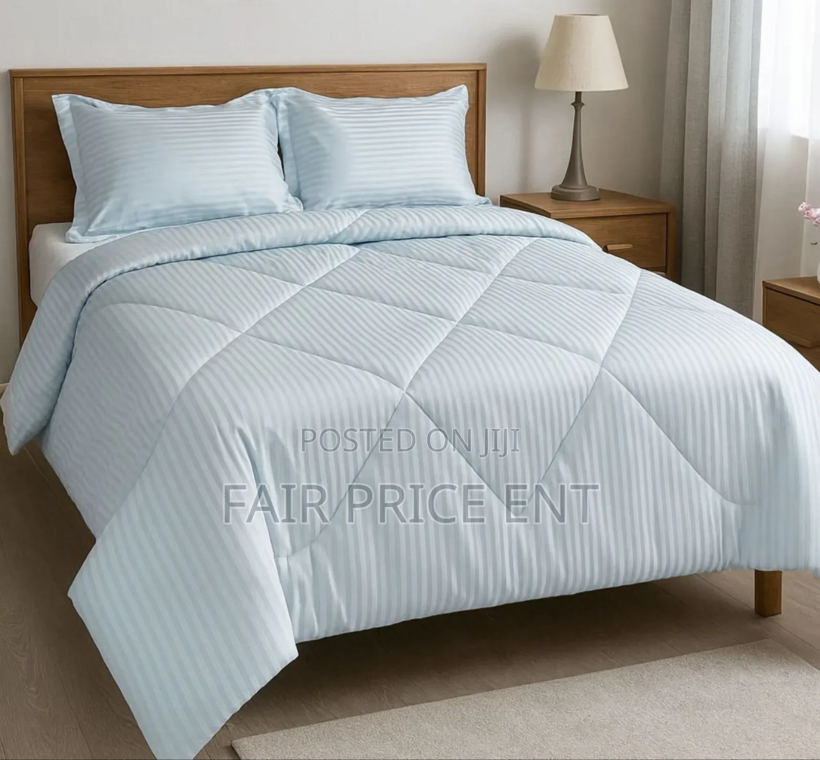 Pure Cotton Duvet Set.( White)