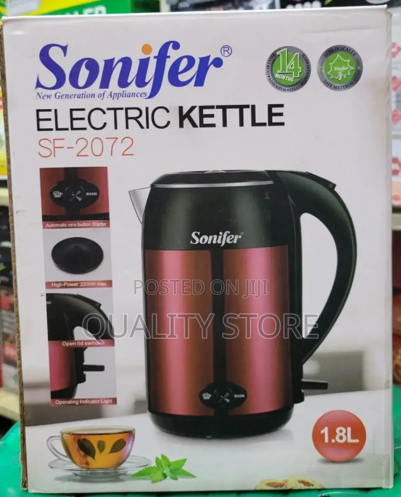 Sonifer Electric Kettle 1.8l Sf-2072