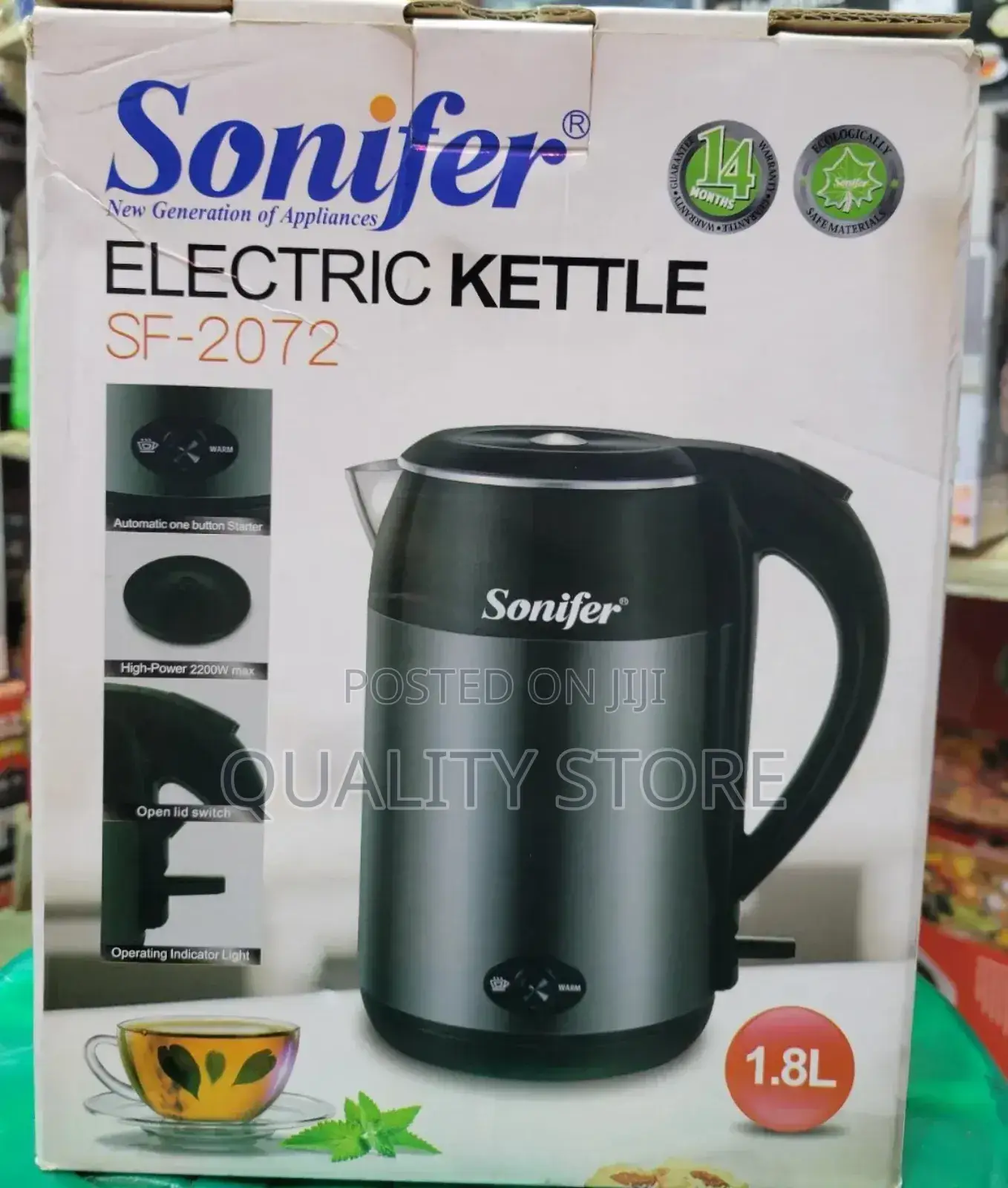 Sonifer Electric Kettle 1.8l Sf-2072